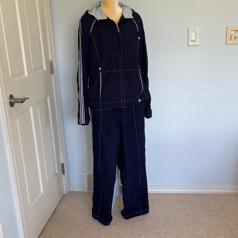 Vintage Navy Track Pants & Jacket Set
